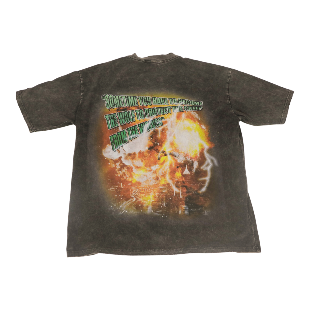 Black Wolf Fire N' Grills Tee