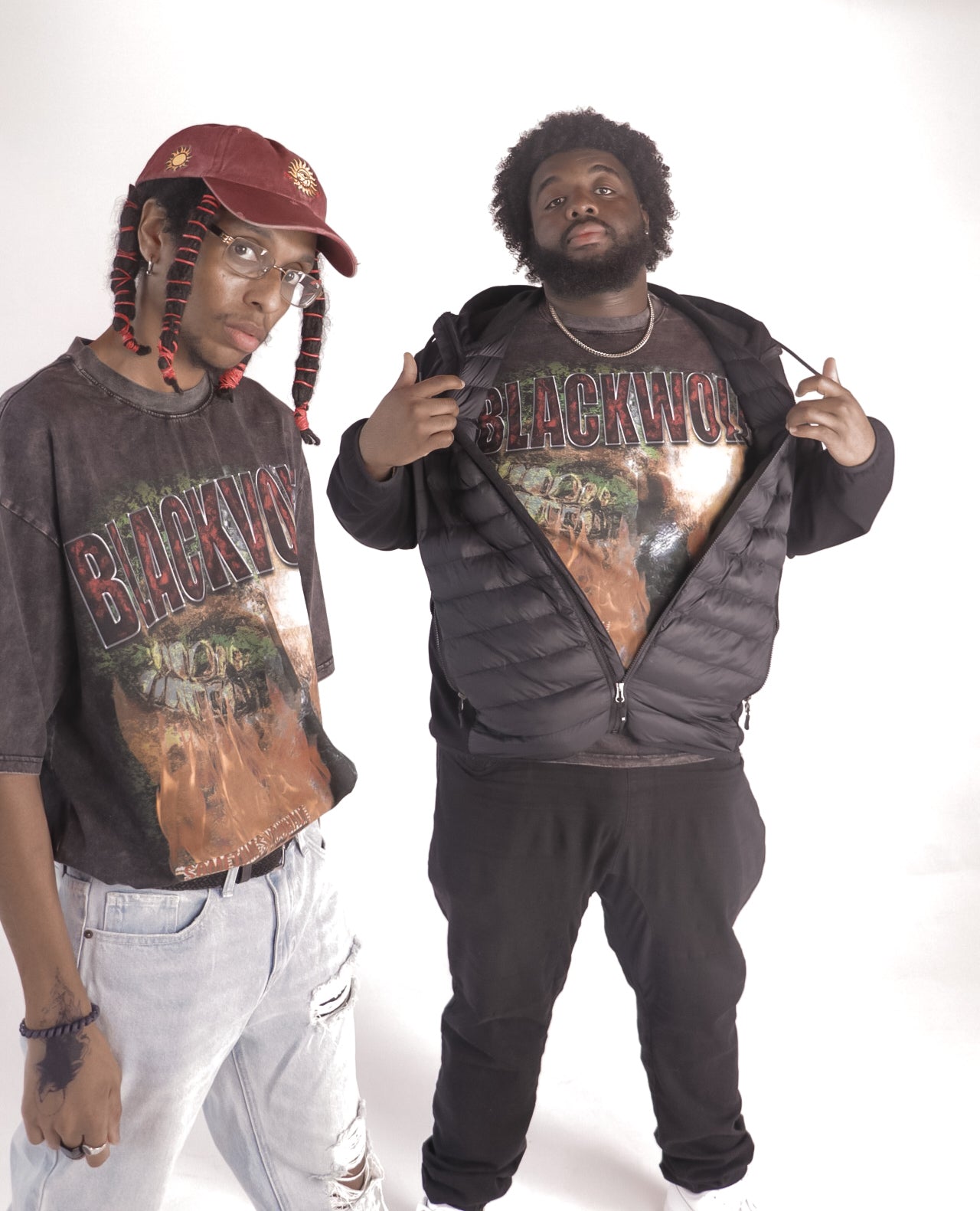 Black Wolf Fire N' Grills Tee