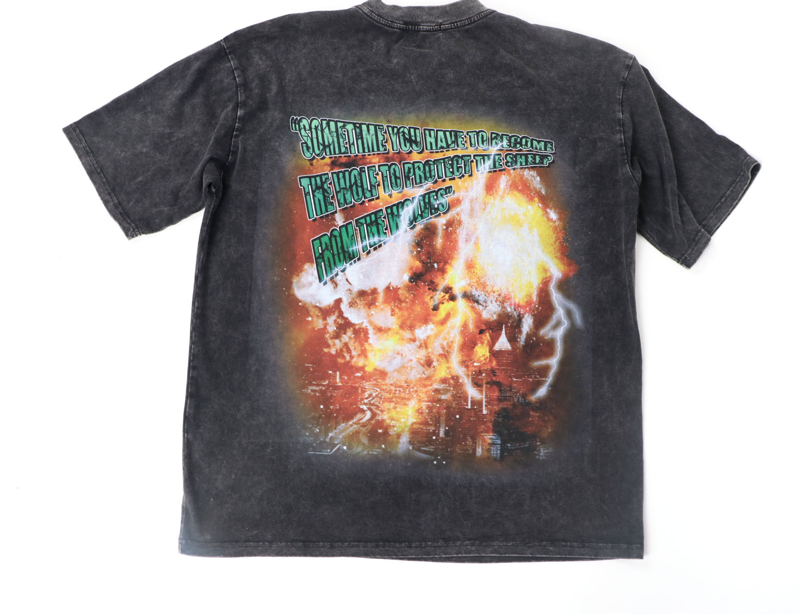 Black Wolf Fire N' Grills Tee
